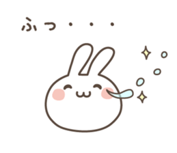 Slightly rather thick cute rabbit sticker #5370673