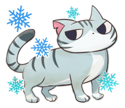 STRAYCATS in fall and winter sticker #5370720