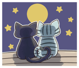 STRAYCATS in fall and winter sticker #5370728