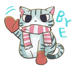 STRAYCATS in fall and winter sticker #5370734