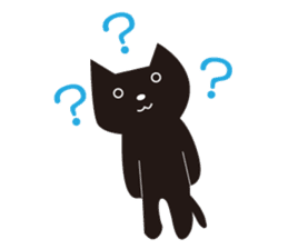 Easygoing Black Cat 2 sticker #5371399