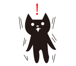 Easygoing Black Cat 2 sticker #5371400