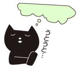 Easygoing Black Cat 2 sticker #5371418