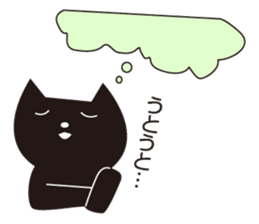 Easygoing Black Cat 2 sticker #5371418