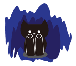 Easygoing Black Cat 2 sticker #5371431
