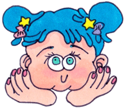 A Shock of Azure & Hearty sticker #5371757