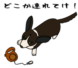 Work like a dog. sticker #5371836