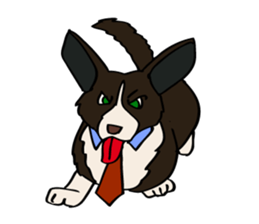 Work like a dog. sticker #5371852