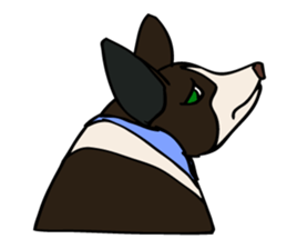 Work like a dog. sticker #5371854