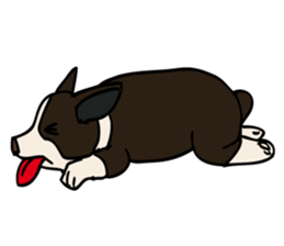 Work like a dog. sticker #5371855