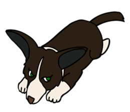 Work like a dog. sticker #5371857