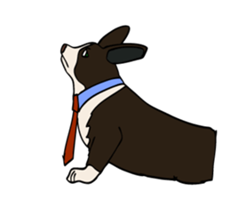 Work like a dog. sticker #5371859