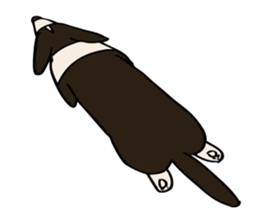 Work like a dog. sticker #5371861