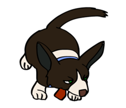 Work like a dog. sticker #5371866