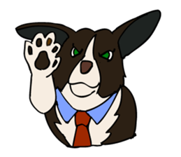 Work like a dog. sticker #5371867