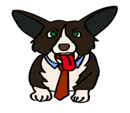 Work like a dog. sticker #5371871