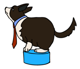 Work like a dog. sticker #5371873