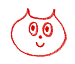 Cat Face (RAKUGAKI) sticker #5374157