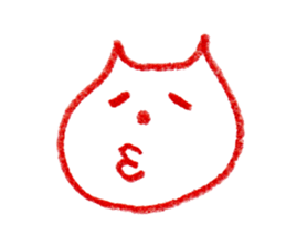 Cat Face (RAKUGAKI) sticker #5374158