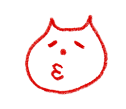 Cat Face (RAKUGAKI) sticker #5374158