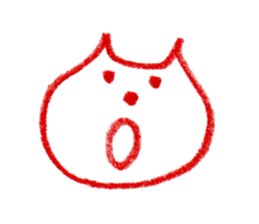 Cat Face (RAKUGAKI) sticker #5374160