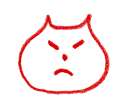 Cat Face (RAKUGAKI) sticker #5374161