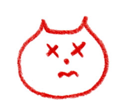 Cat Face (RAKUGAKI) sticker #5374163