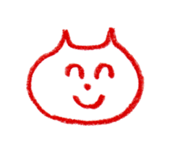 Cat Face (RAKUGAKI) sticker #5374164