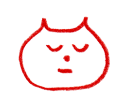 Cat Face (RAKUGAKI) sticker #5374165