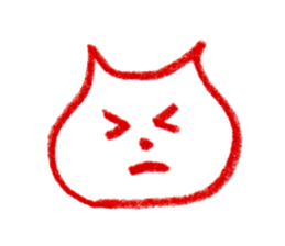 Cat Face (RAKUGAKI) sticker #5374167