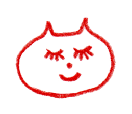 Cat Face (RAKUGAKI) sticker #5374168