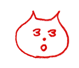 Cat Face (RAKUGAKI) sticker #5374170