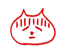 Cat Face (RAKUGAKI) sticker #5374171