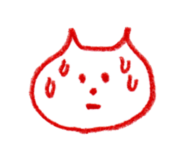 Cat Face (RAKUGAKI) sticker #5374172