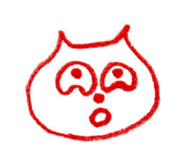 Cat Face (RAKUGAKI) sticker #5374175