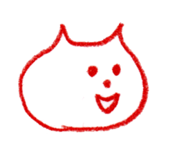 Cat Face (RAKUGAKI) sticker #5374176