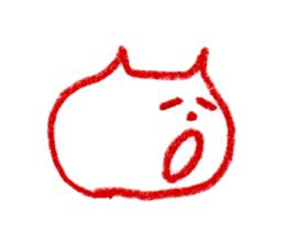 Cat Face (RAKUGAKI) sticker #5374177