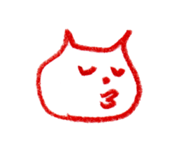 Cat Face (RAKUGAKI) sticker #5374179