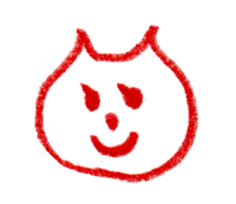 Cat Face (RAKUGAKI) sticker #5374180