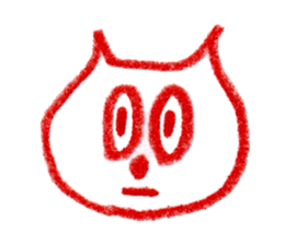 Cat Face (RAKUGAKI) sticker #5374181