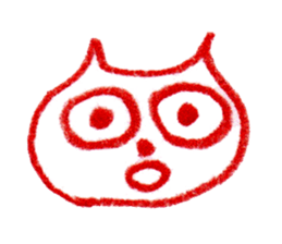 Cat Face (RAKUGAKI) sticker #5374182