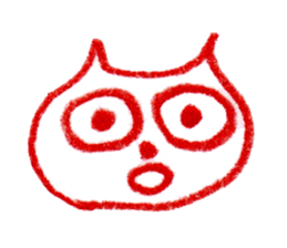 Cat Face (RAKUGAKI) sticker #5374182