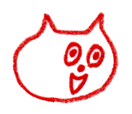Cat Face (RAKUGAKI) sticker #5374183