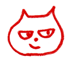 Cat Face (RAKUGAKI) sticker #5374185