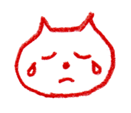Cat Face (RAKUGAKI) sticker #5374186
