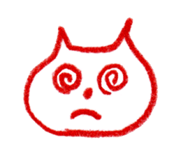 Cat Face (RAKUGAKI) sticker #5374187