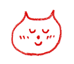 Cat Face (RAKUGAKI) sticker #5374189