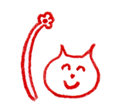 Cat Face (RAKUGAKI) sticker #5374191