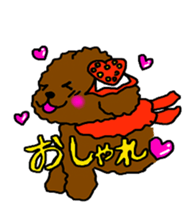 Cute family poodle More sticker #5374198