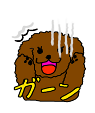 Cute family poodle More sticker #5374203